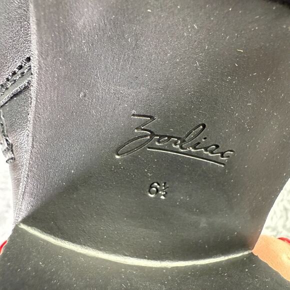 Zodiac Claret Ankle Boots Chelsea Booties Women's 6.5 Black Vegan Leather - Picture 9 of 10